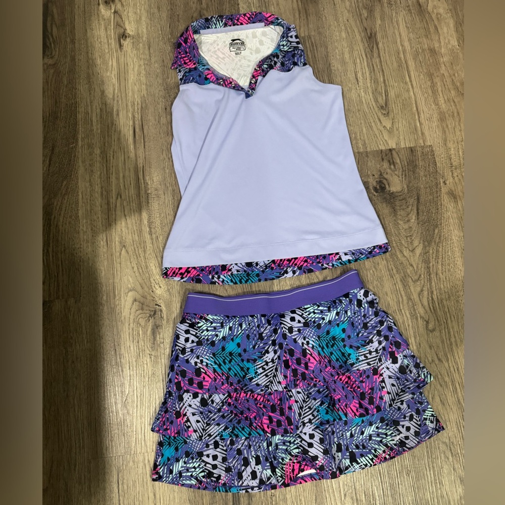 Slazenger girl large golf or tennis outfit set